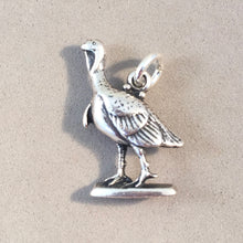 Load image into Gallery viewer, WILD TURKEY .925 Sterling Silver Charm Pendant Bird Thanksgiving BF03