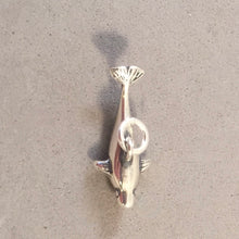 Load image into Gallery viewer, BELUGA WHALE .925 Sterling Silver 3-D Charm Pendant Ocean Sea Life Canada Alaska Norway LF11