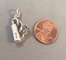 Load image into Gallery viewer, Sale! TOOTHPASTE &amp; TOOTHBRUSH .925 Sterling Silver Charm Pendant Dentist SL36L