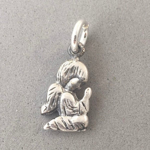 Sale! PRAYING ANGEL .925 Sterling Silver Charm Pendant SL15R