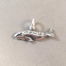 Load image into Gallery viewer, GRAY WHALE .925 Sterling Silver 3-D Charm Pendant Ocean Sea Life NT80