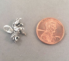Load image into Gallery viewer, Sale! LION ROARING .925 Sterling Silver 3-D Charm Pendant African Lioness SL04N
