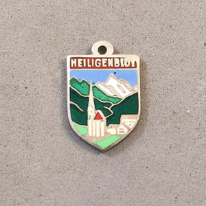 HEILIGENBLUT Vintage Travel Shield Enamel Charm Pendant Europe Austria VS-45