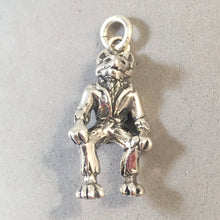 Load image into Gallery viewer, WOLFMAN .925 Sterling Silver 3-D Charm Pendant Halloween HH17