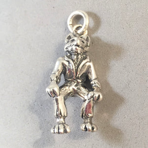 WOLFMAN .925 Sterling Silver 3-D Charm Pendant Halloween HH17