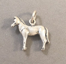 Load image into Gallery viewer, Sale! HORSE .925 Sterling Silver 3-D Charm Pendant mare Stallion Equestrian Cowboy SL47G