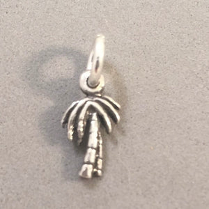 Sale! PALM TREE TINY .925 Sterling Silver Charm Pendant SL17L