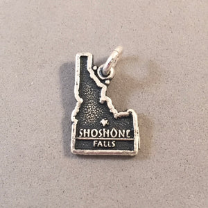 SHOSHONE FALLS .925 Sterling Silver State Charm Idaho Map Waterfall OW02