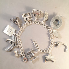 Load image into Gallery viewer, VENICE MEMORIES .925 Sterling Silver Travel Souvenir Charm Bracelet Italy Rialto Bridge, Gondola, St Marks, Doge&#39;s Palace &amp; More!