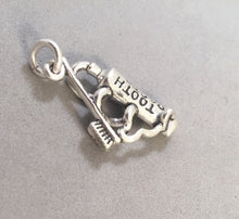 Load image into Gallery viewer, Sale! TOOTHPASTE &amp; TOOTHBRUSH .925 Sterling Silver Charm Pendant Dentist SL36L