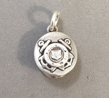 Load image into Gallery viewer, Sale! COAST GUARD CAP .925 Sterling Silver 3-D Charm Pendant Military SL36A