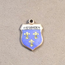 Load image into Gallery viewer, WEISBADEN  Vintage Travel Shield Enamel Charm Pendant Europe Germany VS-19