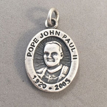 Load image into Gallery viewer, Sale! POPE JOHN PAUL II .925 Sterling Silver Medal/Medallion Charm Pendant SL15N