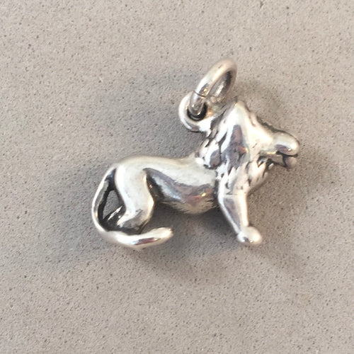 Sale! LIONESS .925 Sterling Silver 3-D Charm Pendant African Lion SL04O