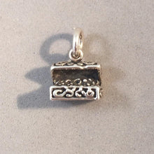 Load image into Gallery viewer, TREASURE CHEST .925 Sterling Silver Small 3-D Charm Pendant BE02