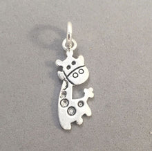 Load image into Gallery viewer, Sale! GIRAFFE Cartoon .925 Sterling Silver Charm Pendant Safari Africa Animal SL04L