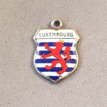 Load image into Gallery viewer, LUXEMBOURG Vintage Travel Shield Enamel Charm Pendant Europe VS-35