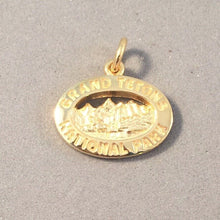 Load image into Gallery viewer, GRAND TETONS Gold Plated .925 Sterling Silver Charm Pendant National Park Travel NP76