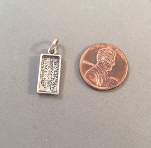 Sale! DOMINO .925 Sterling Silver 3-D Charm Pendant Game SL73E