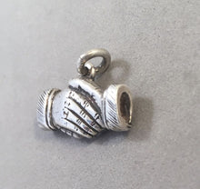 Load image into Gallery viewer, Sale! SHAKING HANDS .925 Sterling Silver Charm Pendant SL38B