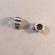 Load image into Gallery viewer, Fluted CONVERTER BEAD For Charm Bracelet .925 Sterling Silver Works for Pandora, European &amp; many Bangle style bracelets FD17