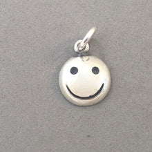 Load image into Gallery viewer, Sale! SMILY FACE .925 Sterling Silver Charm Pendant Smile Happy SL38L