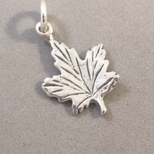 Load image into Gallery viewer, MAPLE LEAF .925 Sterling Silver Charm Pendant Canada Tree Plant Garden GT07