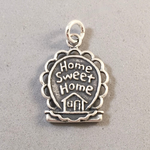 HOME SWEET HOME .925 Sterling Silver Charm Pendant GT13
