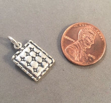 Load image into Gallery viewer, Sale! QUILT .925 Sterling Silver 3-D Charm Pendant Home Blanket SL21N