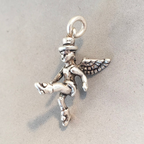 Sale! MAJORETTE ANGEL .925 Sterling Silver 3-D Charm Pendant SL81B