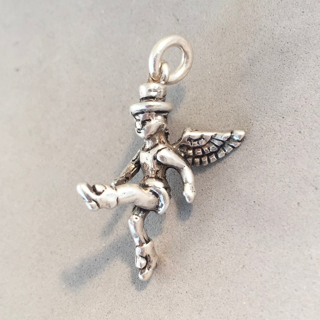 Sale! MAJORETTE ANGEL .925 Sterling Silver 3-D Charm Pendant SL81B