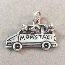 Load image into Gallery viewer, Sale! MOM&#39;S TAXI .925 Sterling Silver Car SUV SL02L