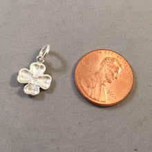 Load image into Gallery viewer, Sale! FLOWER .925 Sterling Silver Charm Pendant Small 4 Petal Bloom SL32C