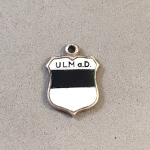 Load image into Gallery viewer, ULM  a. D. Vintage Travel Shield Enamel Charm Pendant Europe Germany VS-05