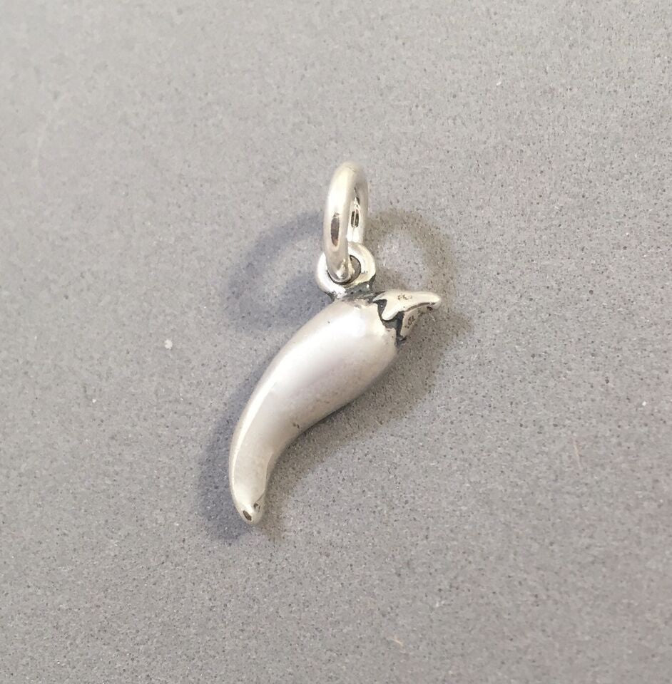 Sale! PEPPER .925 Sterling Silver Charm Pendant Vegetable SL26E