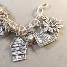Load image into Gallery viewer, BAVARIA MEMORIES .925 Sterling Silver Travel Souvenir Charm Bracelet Munich Neuschwanstein Edelweiss and More!