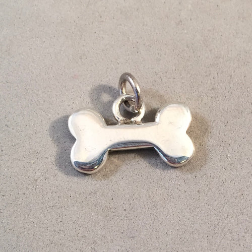 Sale! DOG BONE Engravable .925 Sterling Silver Charm Pendant Shape Outline SL27B