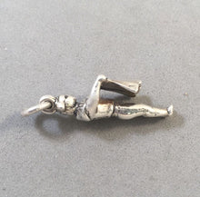 Load image into Gallery viewer, Sale! BULLFIGHTER .925 Sterling Silver 3-D Charm Pendant Spain Spanish Seville Matador Bull Fight Souvenir SL84M