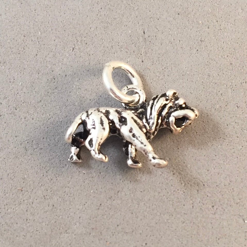 Sale! LION ROARING .925 Sterling Silver 3-D Charm Pendant African Lioness SL04N