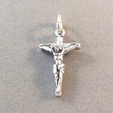 Load image into Gallery viewer, CRUCIFIX .925 Sterling Silver Charm Pendant Cross Easter Faith Religion CE06