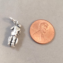 Load image into Gallery viewer, STAND UP BASE .925 Sterling Silver 3-D Charm Pendant Music Jazz Band Orchestra Instrument BE07