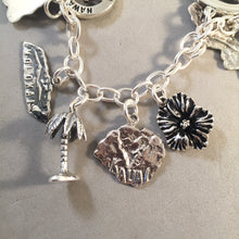 Load image into Gallery viewer, HAWAII MEMORIES .925 Sterling Silver Travel Souvenir Charm Bracelet Oahu Maui Kauai and More!