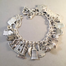 Load image into Gallery viewer, BAVARIA MEMORIES .925 Sterling Silver Travel Souvenir Charm Bracelet Munich Neuschwanstein Edelweiss and More!