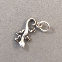 Load image into Gallery viewer, SALE! GECKO Tiny .925 Sterling Silver 3-D Charm Pendant Lizard Reptile Salamander Mexico SL48E