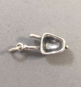 Sale! WHEELBARROW .925 Sterling Silver 3-D Charm Tool Gardening SL17C