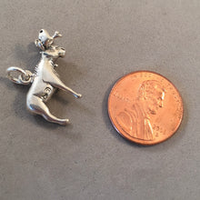 Load image into Gallery viewer, Sale! MOOSE Large .925 Sterling Silver Charm Pendant Male Bull Moose SL04Q