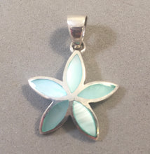 Load image into Gallery viewer, FLOWER Mother of Pearl .925 Sterling Silver Pendant OR Charm LG01