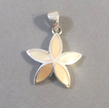 Load image into Gallery viewer, FLOWER Mother of Pearl .925 Sterling Silver Pendant OR Charm LG01
