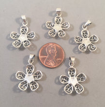 Load image into Gallery viewer, DAISY Mother of Pearl .925 Sterling Silver Pendant OR Charm LG02