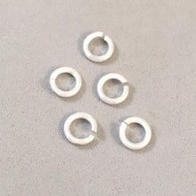 Load image into Gallery viewer, Jump Rings - Basic Open 6 mm by 1.2 mm Strong Sterling Silver JR6